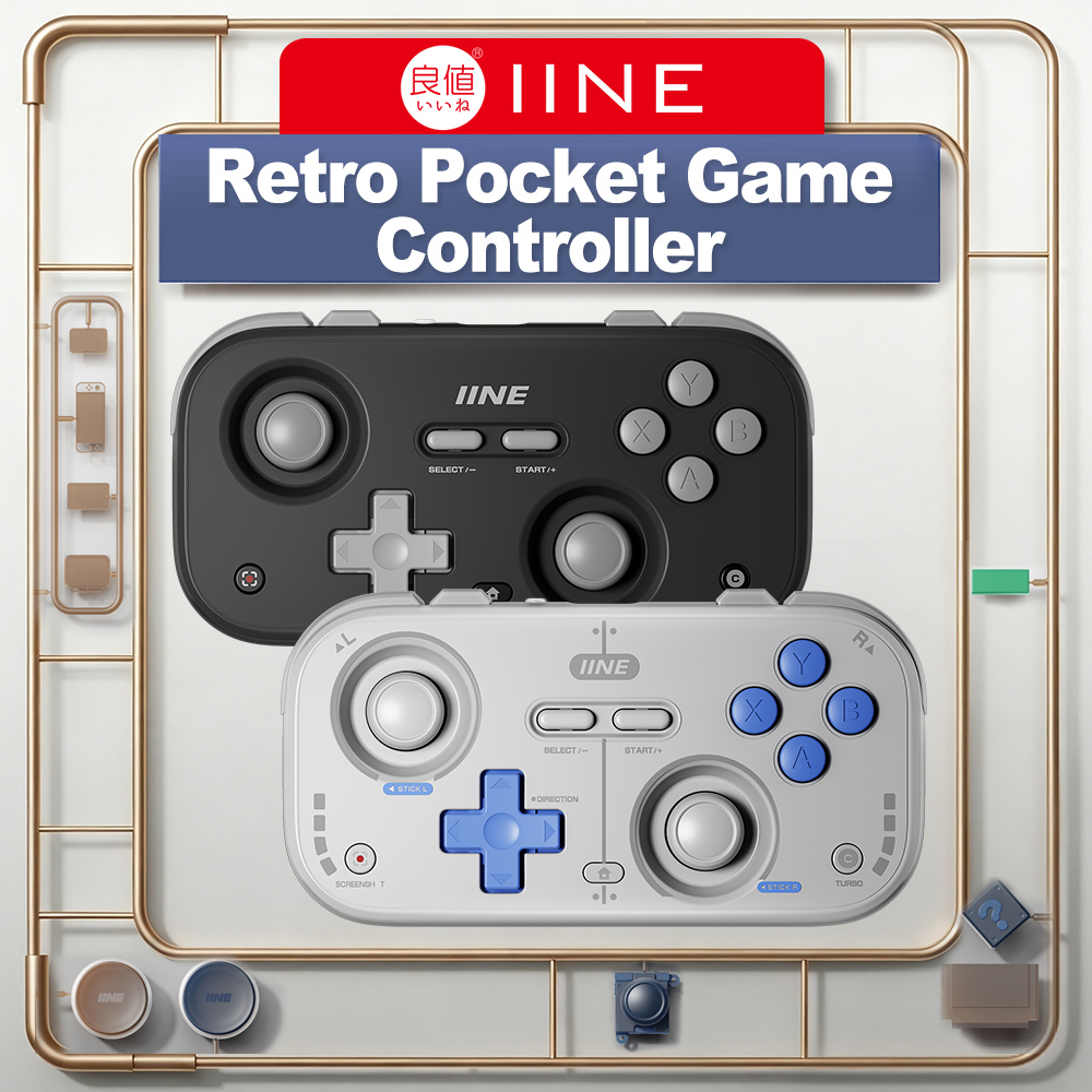 Retro Gaming Realm - IINE Mini Controller Retro Pocket Bluetooth