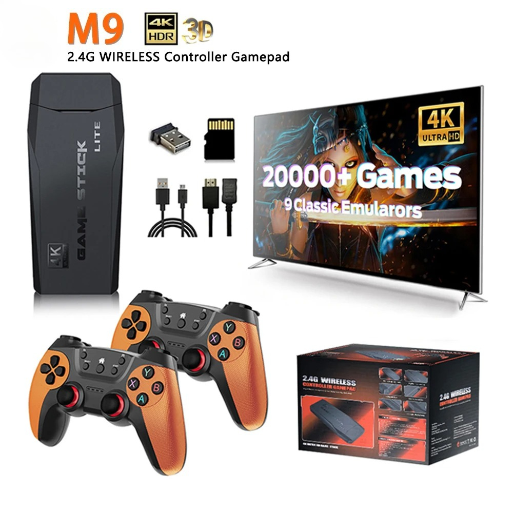Retro Gaming And Projector - M9 Video Game Console 4K 20000