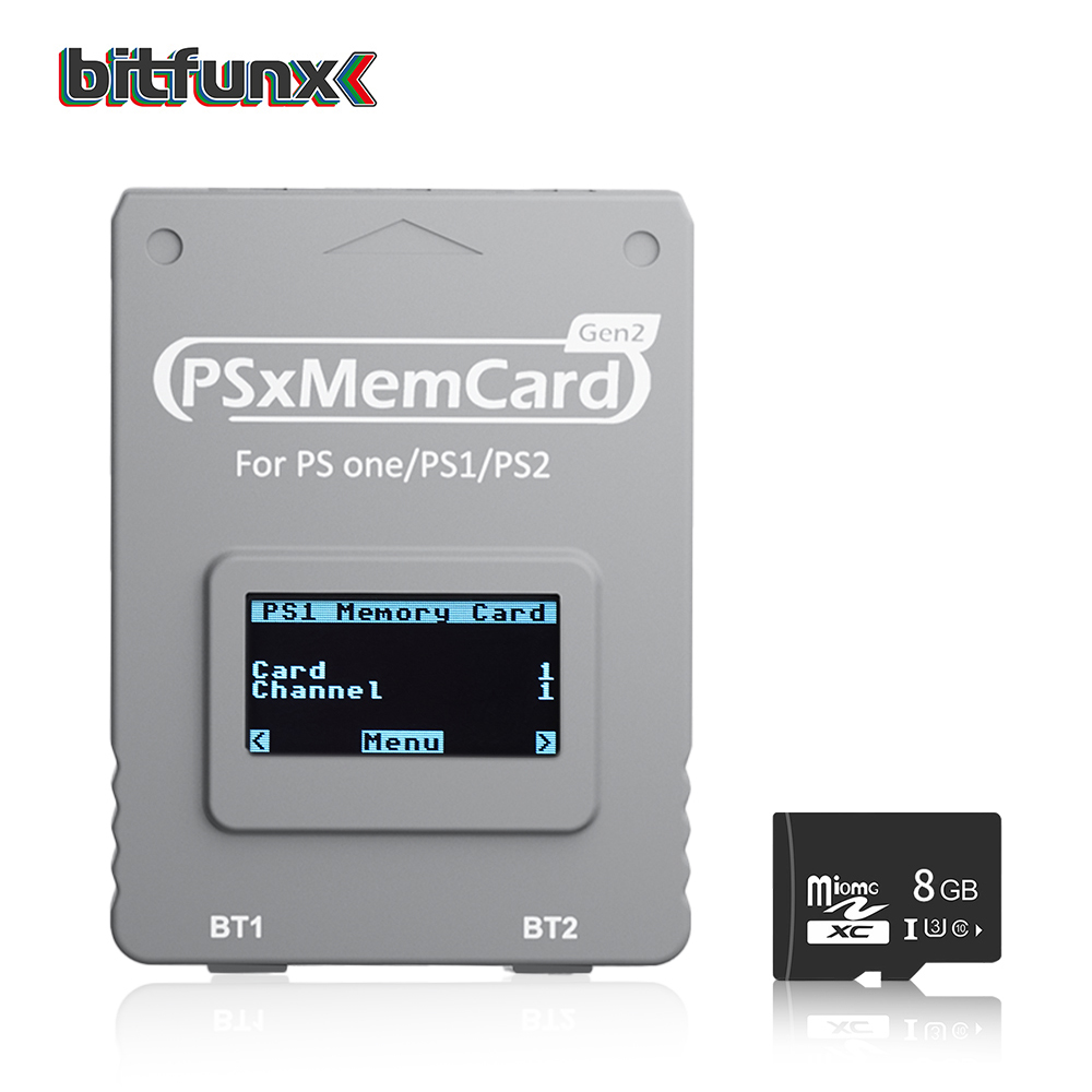 Retro Gaming Hdmi - Bitfunx PSxMemCard Gen2 Store Game Saves