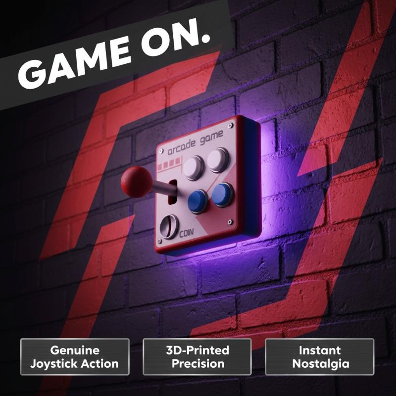 Gaming Retro Arcade - Retro Arcade Game Button Switch Plate,
