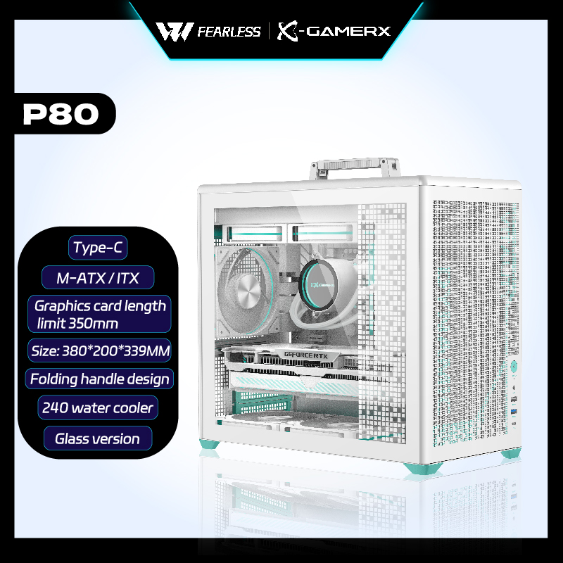 Power Train X-GAMERX P80 Side  - Retro Gaming Pc Case recension och pris