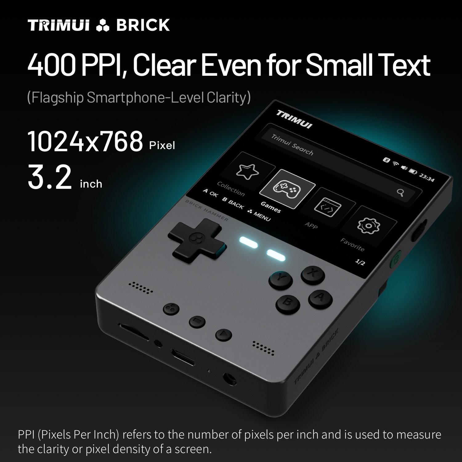 AMPOWN TRIMUI BRICK Metal Retr - Retro Gaming Play Zone recension och pris