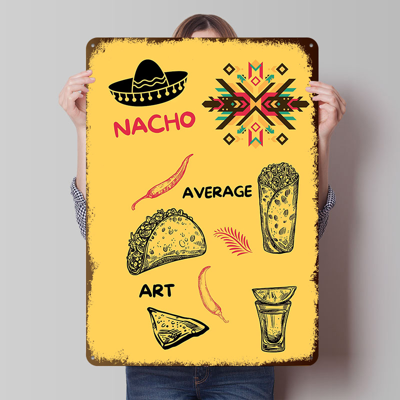 Mexican Food on Yellow Backgro - Background Retro Gaming recension och pris