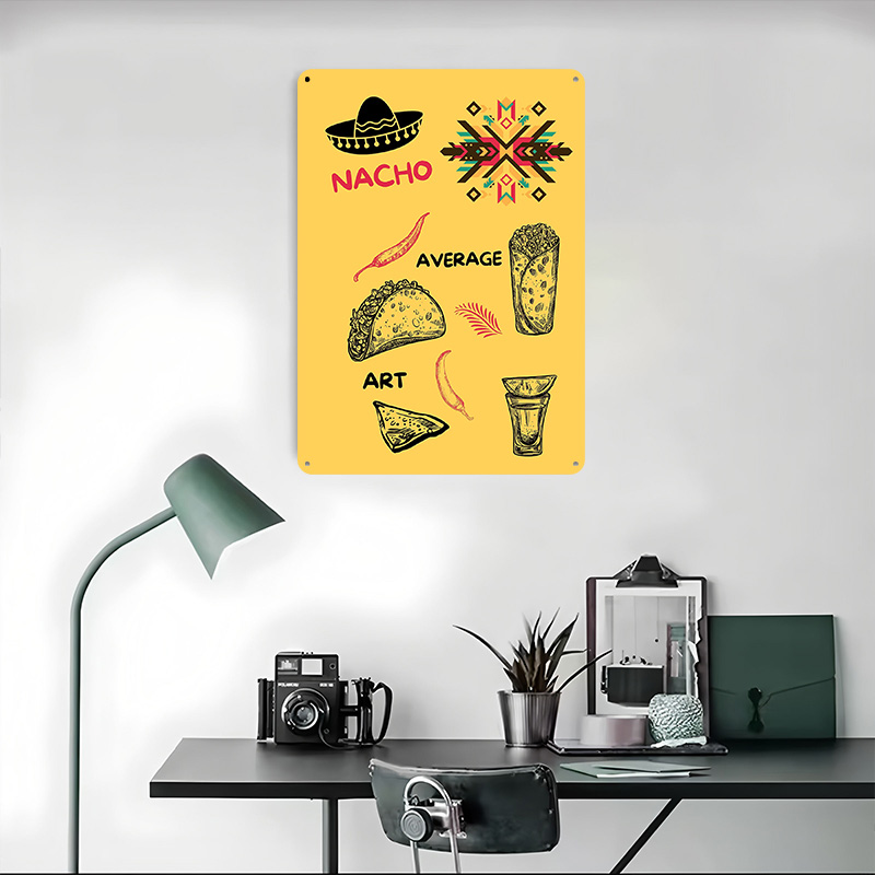Mexican Food on Yellow Backgro - Background Retro Gaming recension och pris