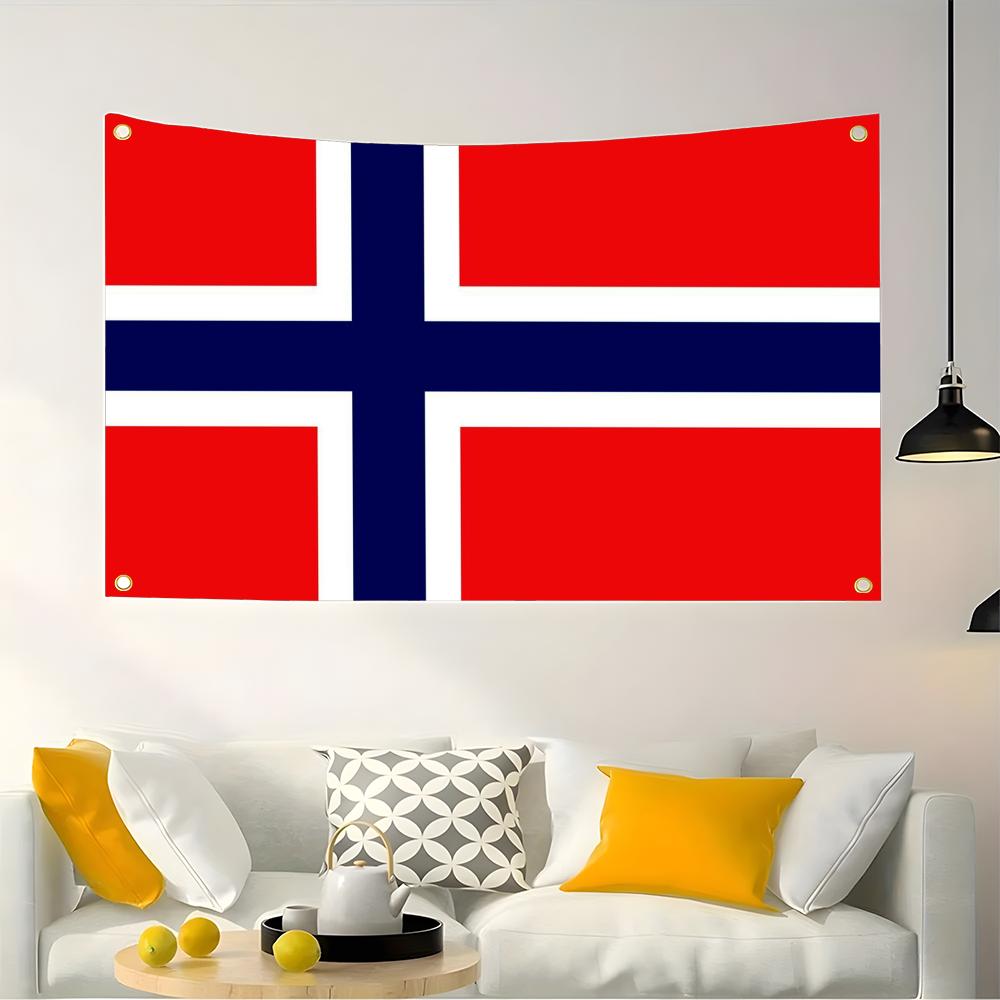 1PC Famous Norway Flags Retro  - Retro Gaming Banner recension och pris