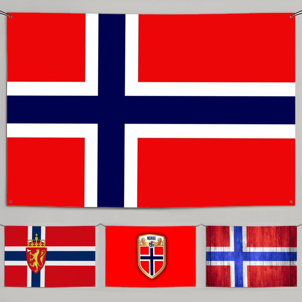1PC Famous Norway Flags Retro  - Retro Gaming Banner recension och pris