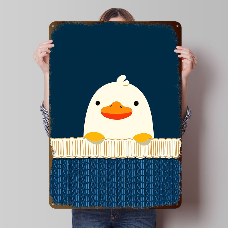 Cute Duck on a Blue Background - Background Retro Gaming recension och pris