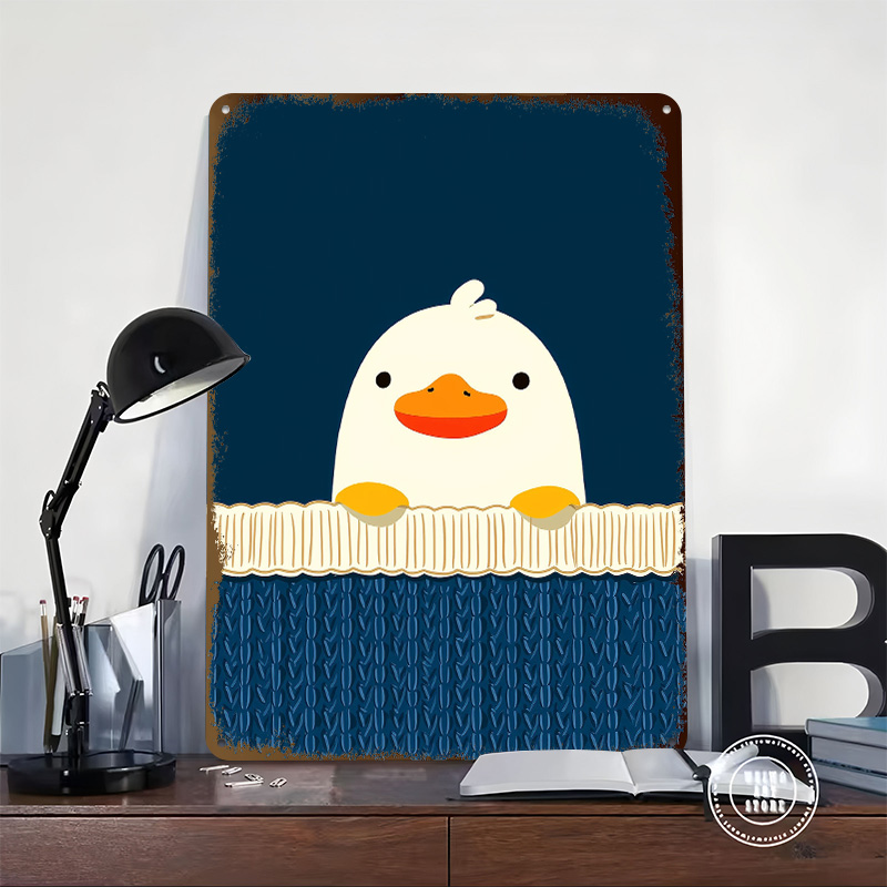 Cute Duck on a Blue Background - Background Retro Gaming recension och pris