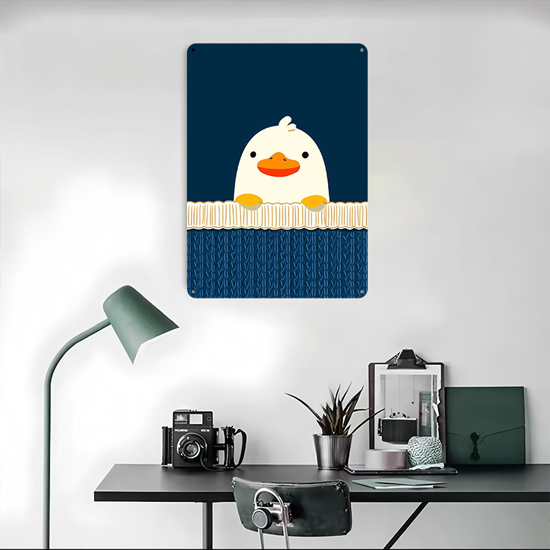 Cute Duck on a Blue Background - Background Retro Gaming recension och pris