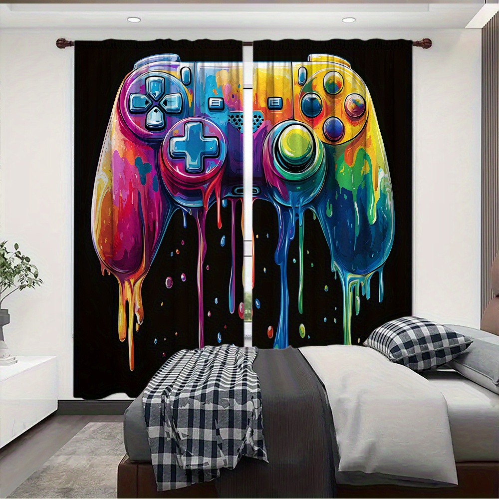 Retro Gaming Controller Curtai - Background Retro Gaming recension och pris
