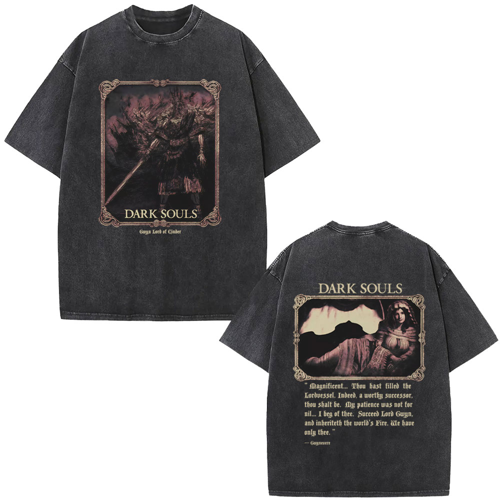 Washed Vintage Game Dark Souls - Retro Gaming T Shirts recension och pris