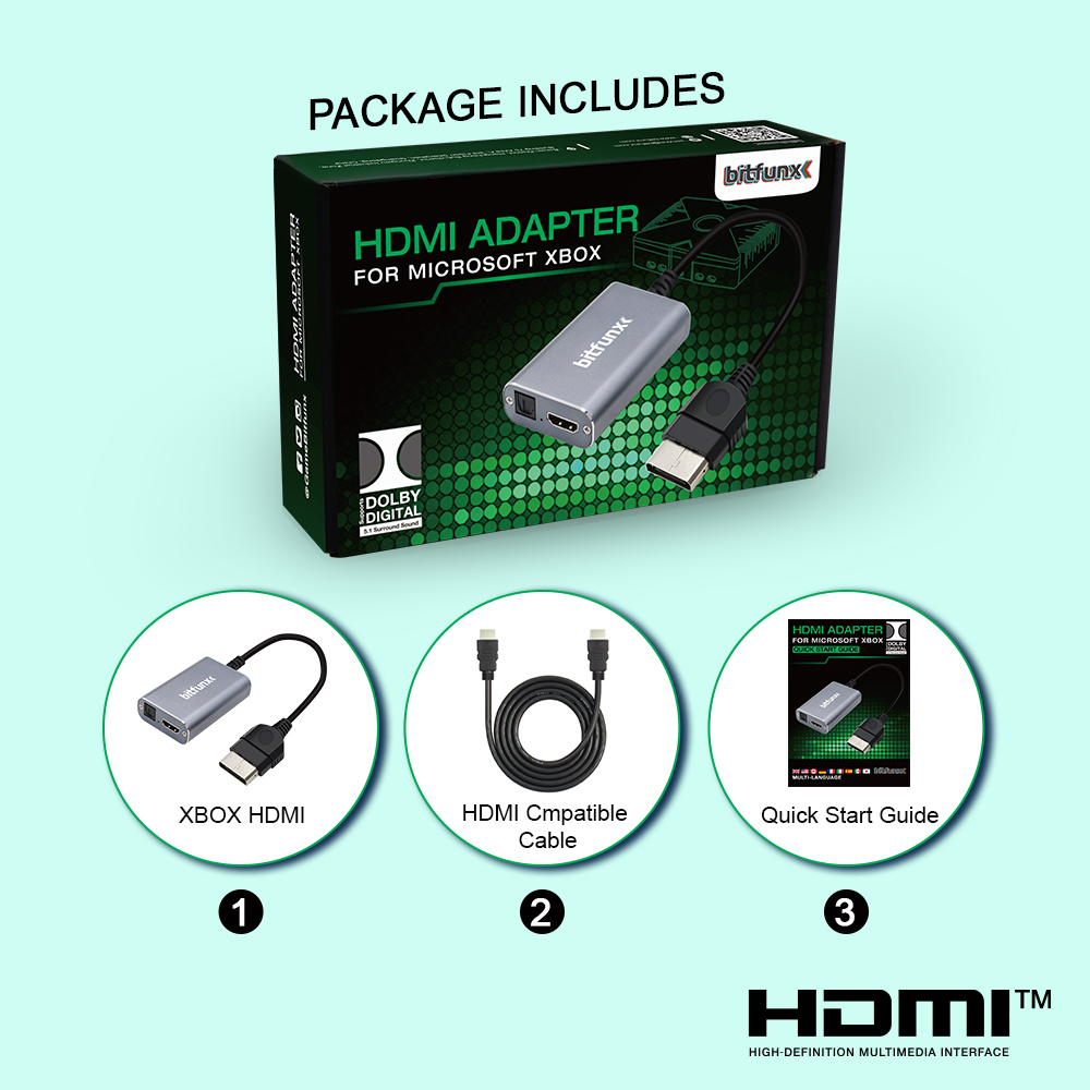 Bitfunx HDMI™ Adapter for XBOX - Retro Gaming Play Zone recension och pris