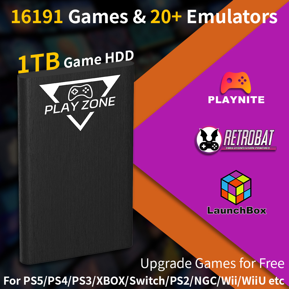 Play Zone 1TB Portable Gaming  - Retro Gaming Play Zone recension och pris