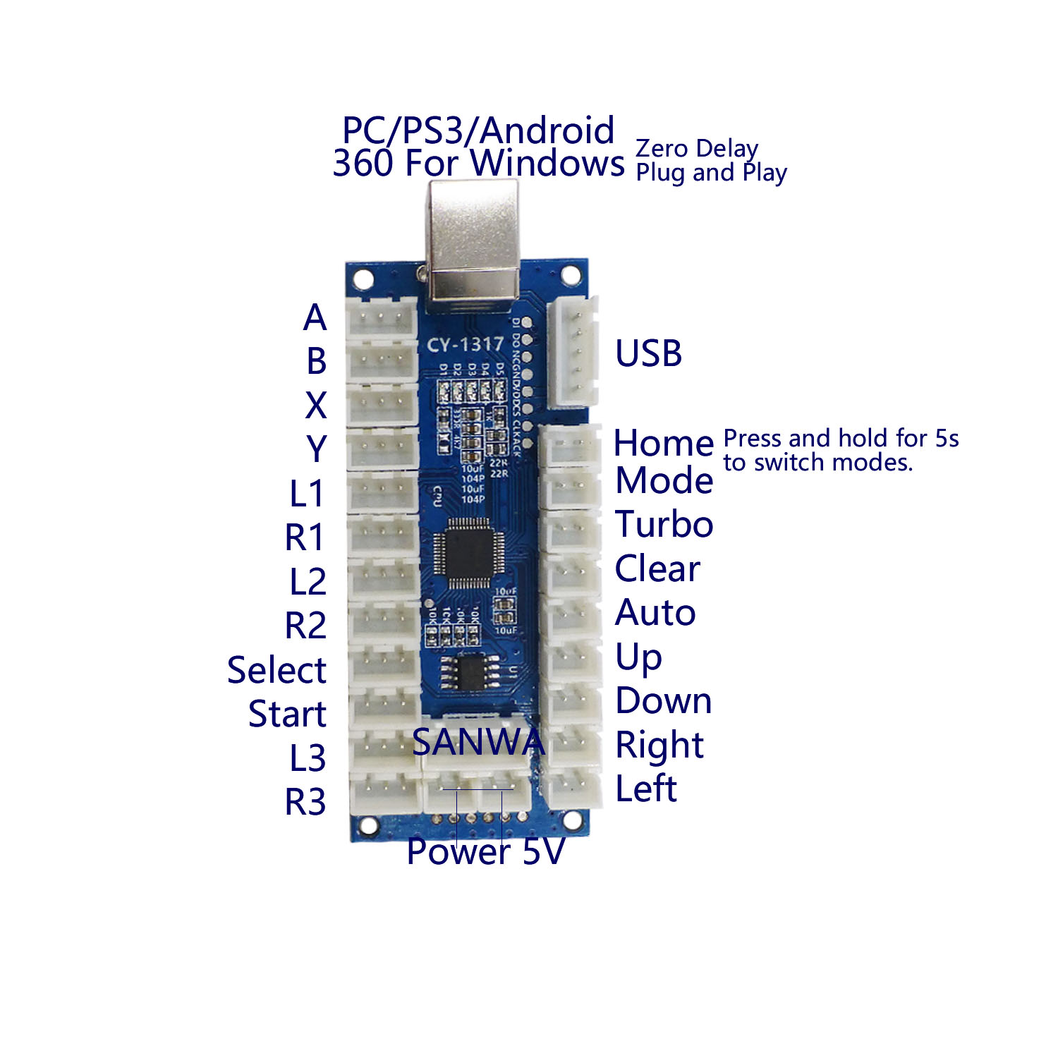 SJ@JX Arcade USB Encoder LED B - Raspberry Pi Retropie recension och pris