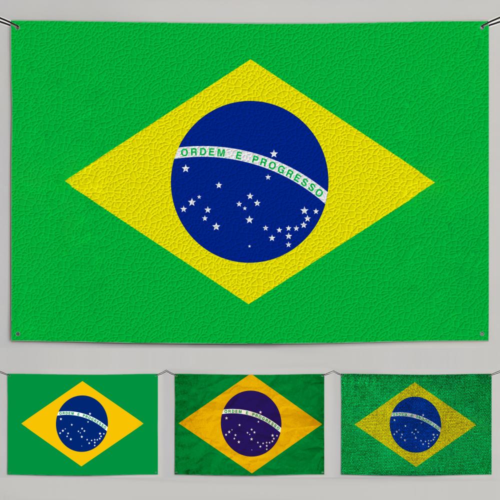 1PC Famosu Brazil Flags Retro  - Retro Gaming Banner recension och pris