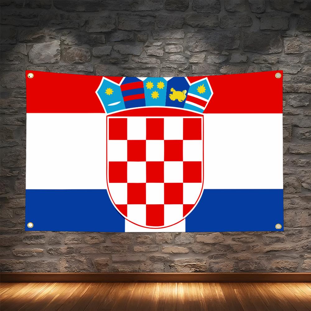 1PC Famous Croatia Flags Retro - Retro Gaming Banner recension och pris