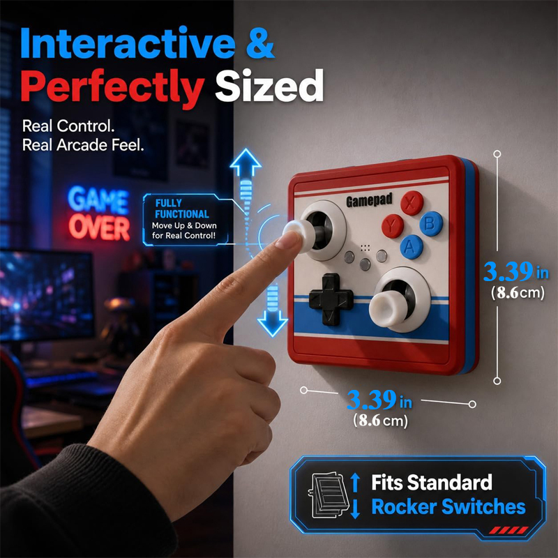 Drill-Free Light Switch Cover  - Gaming Retro Arcade recension och pris