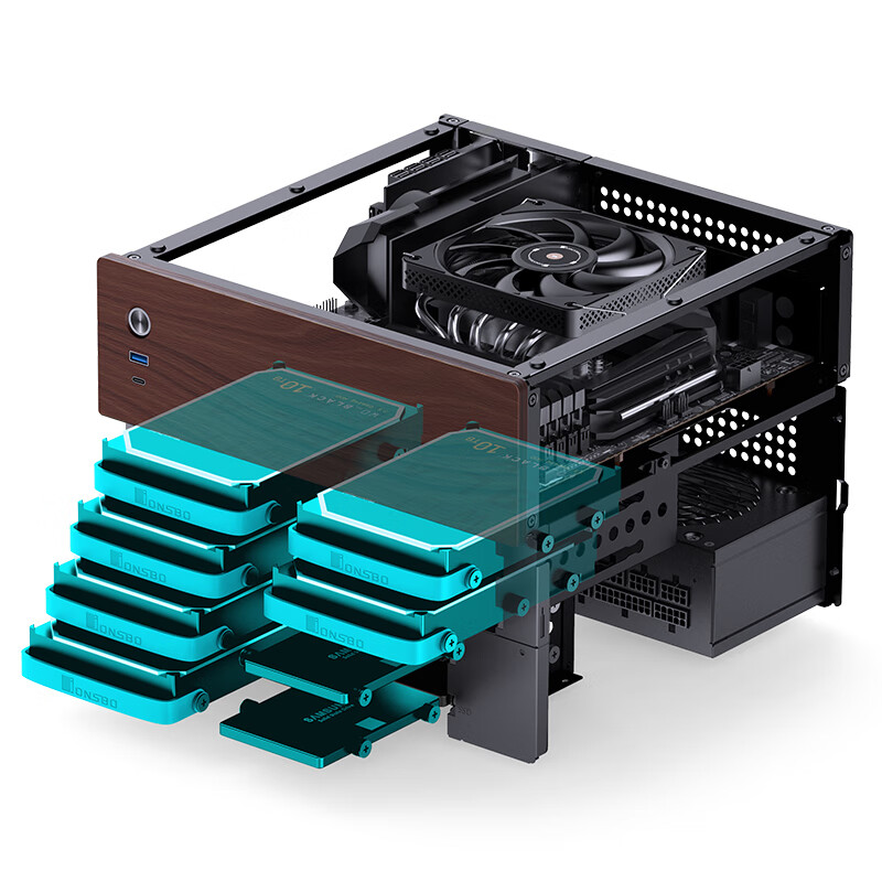 JONSBO N4 Black NAS Chassis M- - Retro Gaming Pc Case recension och pris