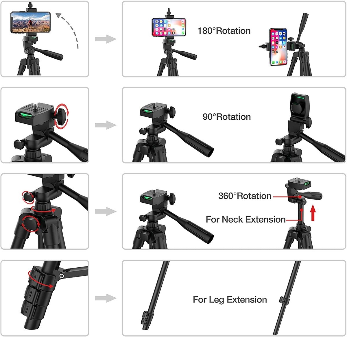 Mobile Tripod for Phone Lightw - Retro Gaming And Projector recension och pris