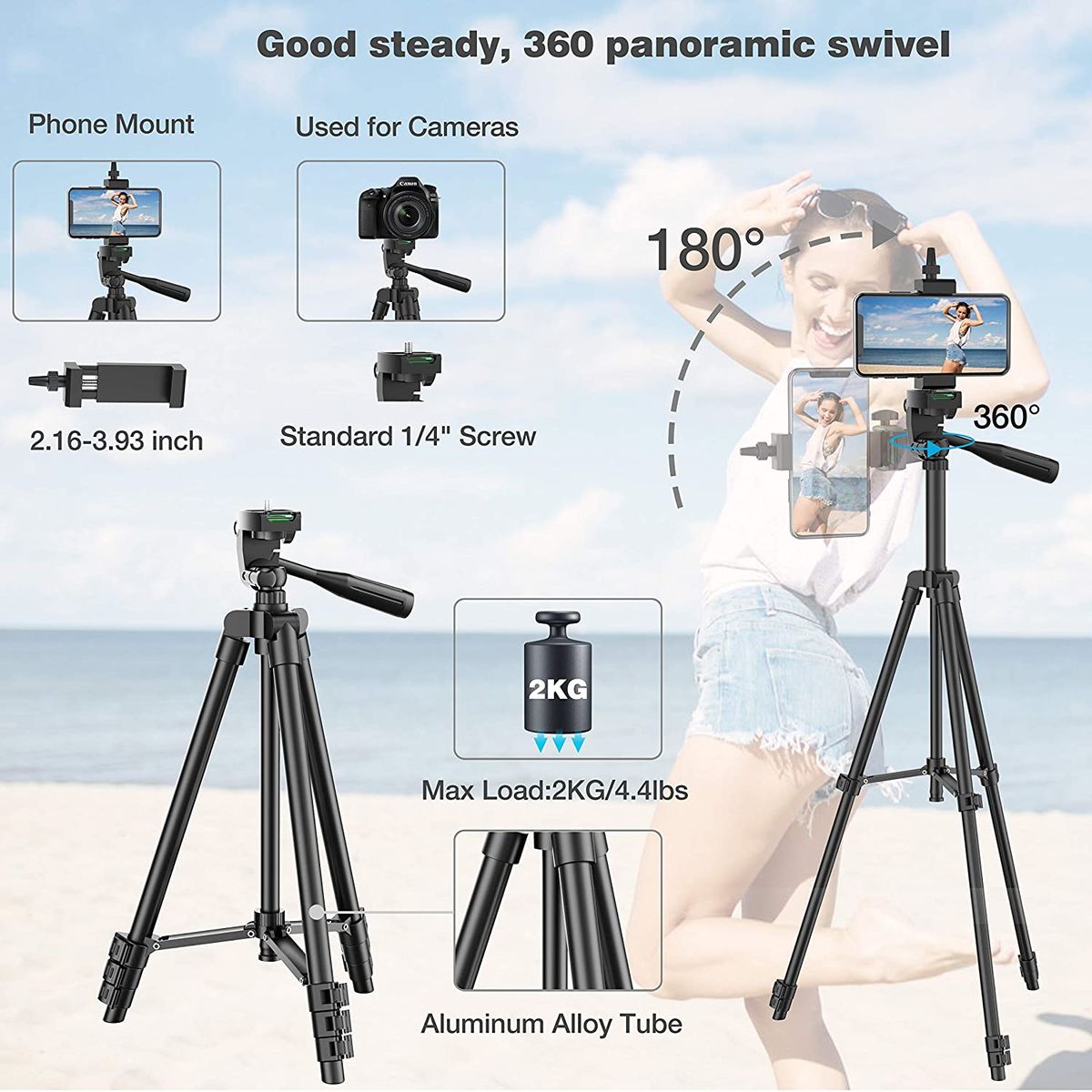 Mobile Tripod for Phone Lightw - Retro Gaming And Projector recension och pris