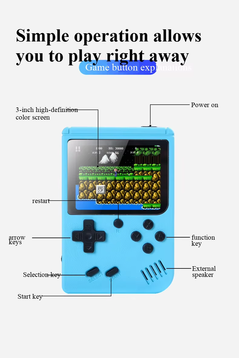 NEW 3 Inch Portable Retro Mini - Retro Gaming Hdmi recension och pris