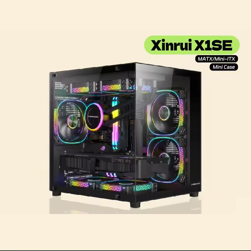 G-PARTNERS Xinrui X1SE MATX Mi - Retro Gaming Pc Case recension och pris