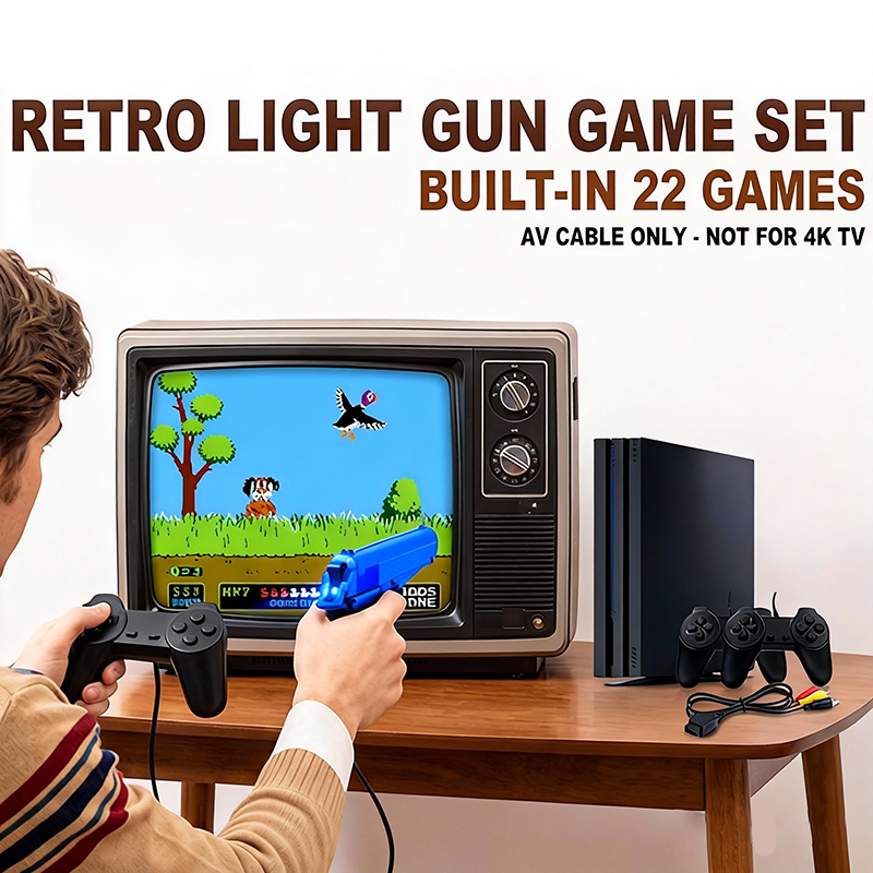 PS 4 Style Gaming Console Set  - Retro Gaming Light Gun recension och pris