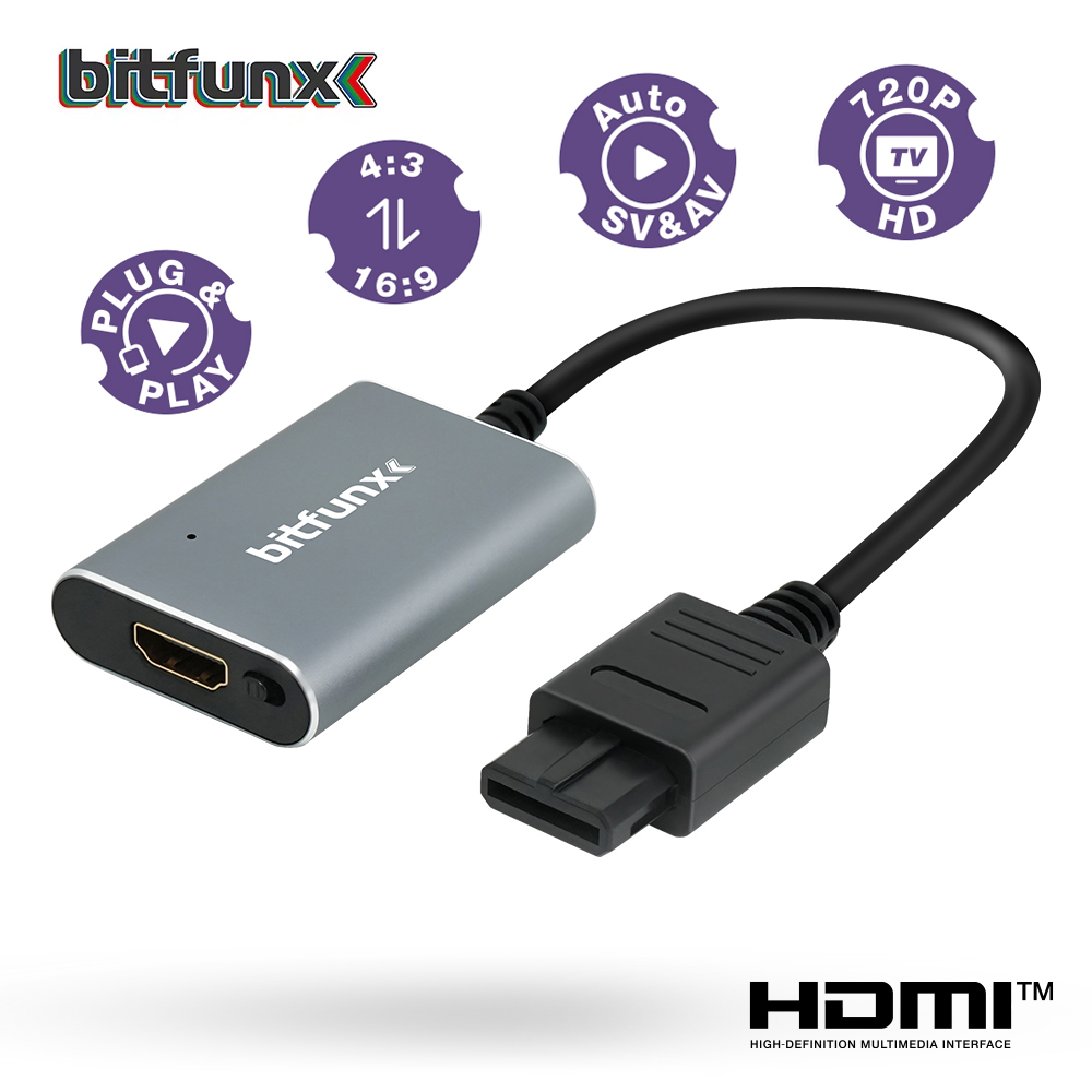 Bitfunx 720P HDMI™ Adapter S-v - Retro Gaming Upscaler recension och pris