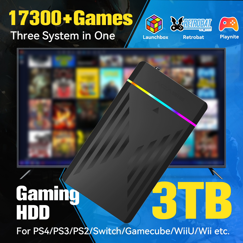 3TB Portable Gaming HDD Launch - Retro Gaming Play Zone recension och pris